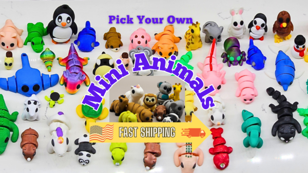 Mini Animals, Valentine Gift, collectible Figures, Pocket pets, party favors - Image 3